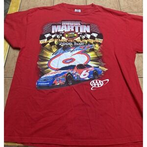 Vtg Nascar 2006 Mark Martin 6 Nextel NASCAR T-Shirt Delta USA Printed Mens Sz XL
